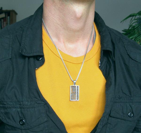 Edelstahlcollier Abakus
