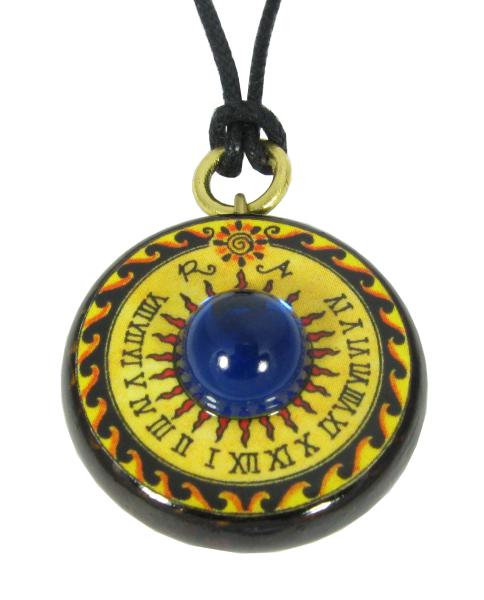 Saturn blau klein aus Fichtenholz