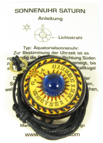 Saturn blau klein aus Fichtenholz